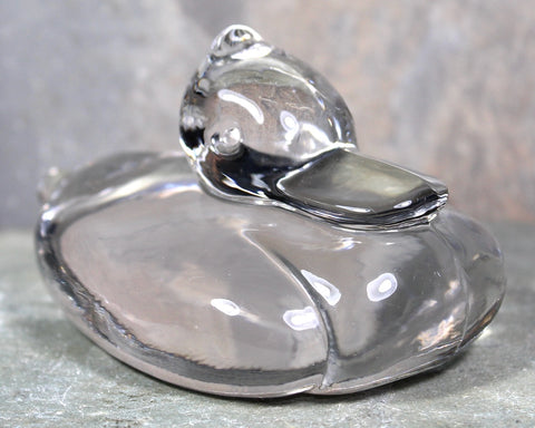 Glass Duck Paperweight | Chubby Ducky Figurine | Bixley Shop