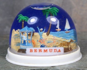 Vintage Bermuda Souvenir Snow Globe | 1970s Bermuda Snow Globe | Bixley Shop