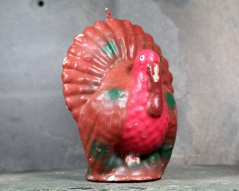 Vintage Turkey Candle | 1950s Vintage Thanksgiving Turkey Candle | Vintage Thanksgiving | Bixley Shop