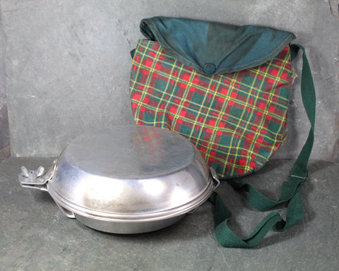 Girl Scout Vintage Camping Mess Kit | Pan, Pot, Cup, and Carrying Sling | Vintage Girl Scouts | Bixley Shop