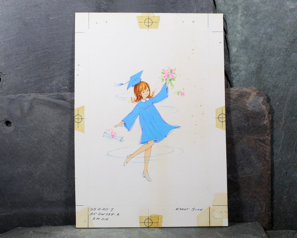 VERY RARE! ORIGINAL Gouache Painting by Artist Fran Ju | 1960s Origina Bixley Shop VERY RARE! ORIGINAL Gouache Painting by Artist Fran Ju | 1960s Origina Bixley Shop