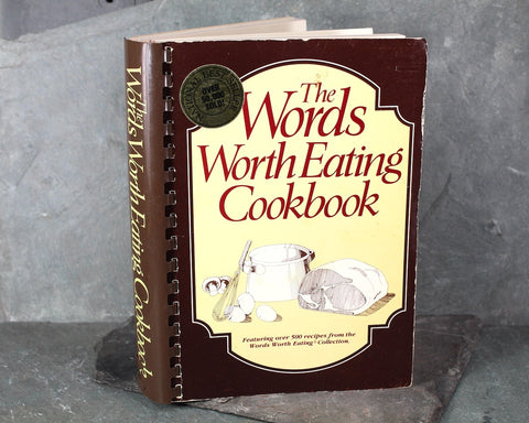 Words Worth Eating by Jacquelyn G. Legg | 1990 Third Edition | Vintage Supermarket Cookbook | Bixley Shop