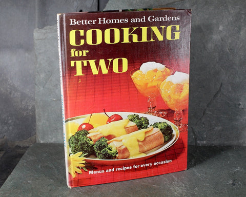 Better Homes & Gardens Cooking for Two Cook Book, 1971 Vintage Cookbook | Mid-Century Cookbook | Bixley Shop