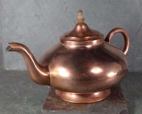 Vintage Portuguese Copper Teapot  | Aladdin Style Teapot | Vintage Portuguese Copper | Bixley Shop