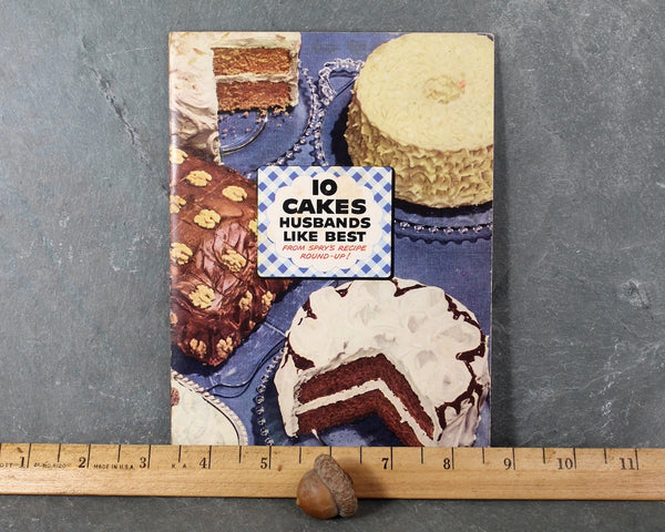 Ten Cakes Husbands Love Best | 1940s Spry Shortening Cookbooklet | Circa 1940s | Bixley Shop