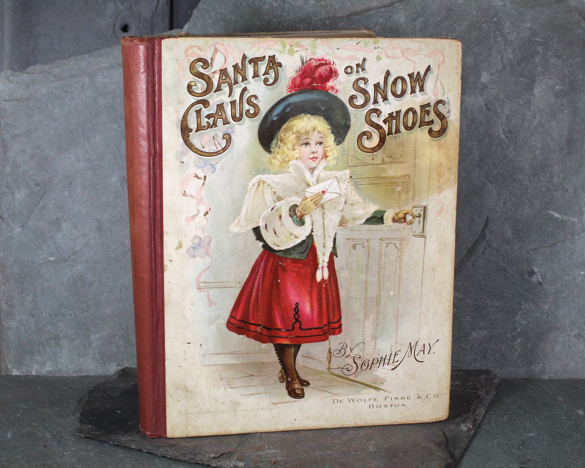 Santa Claus on Snow Shoes by Sophie May 1898 | Bixley Shop