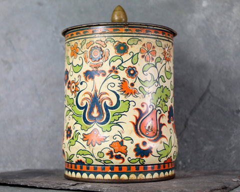 Vintage Murray-Allen Royal Crown Confections Tin | Vintage Collector Tin | Vintage Floral Tin | circa 1950s | Vintage Tin | Bixley Shop