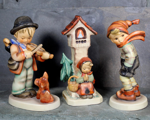 Vintage Hummel Figurine | TMK-3 Hummels | Your Choice of Design | "Worship", "March Winds", "Puppy Love" | With Labels | Bixley Shop