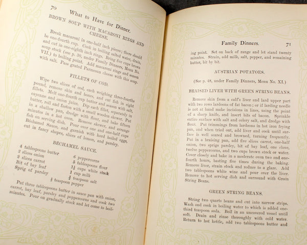 A Book of Good Dinners for My Friend by Fanny Merritt Farmer | 1914 Antique Cookbook | Bixley Shop