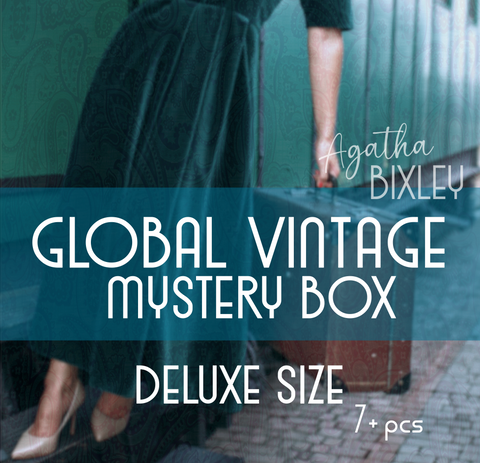 DELUXE Global Vintage Mystery Box by Agatha Bixley | 7+ Carefully Curated Vintage/Antique Pieces | For Vintage Lovers! | Agatha Bixley