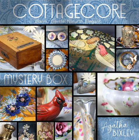 Cottagecore Vintage Mystery Box by Agatha Bixley | 5+ Carefully Curated Vintage/Antique Pieces | For Vintage Lovers!