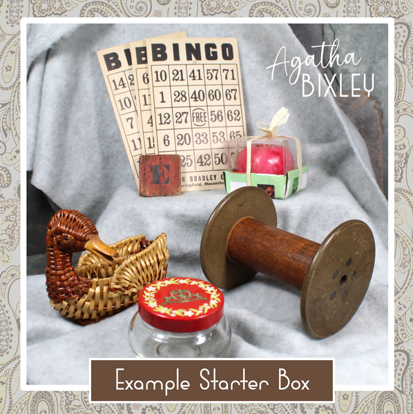 Rustic Farmhouse Vintage Starter Mystery Box by Agatha Bixley | 4+ Carefully Curated Vintage Pieces | For Vintage Lovers! | Agatha Bixley