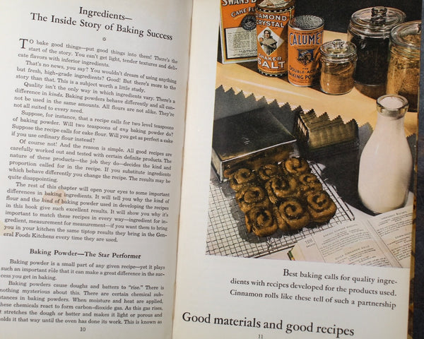 All About Home Baking - 1933 Antique Cookbook by General Foods Corp | Second Edition | Bixley Shop
