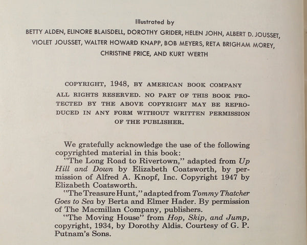 Along Friendly Roads| by Emmet A. Betts & Carolyn A. Welch. | 1948 American Book Co. | Vintage Reading Textbook | Bixley Shop