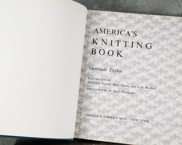 American's Knitting Book by Gertrude Taylor | 1968 Knitting for Beginners & Experts | Bixley Shop