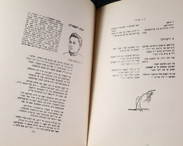 RARE! Analogy: 500 Years of Yiddish Poetry by Morris Bassin | 1917 Anthology of Jewish Poetry | In Yiddish |  Bixley Shop