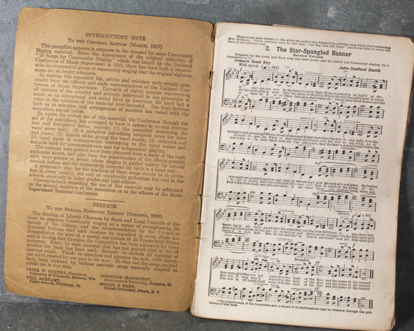 RARE! Antique Song Books | I Hear America Sing, 1918 | College Songs, 1887 | Bixley Shop