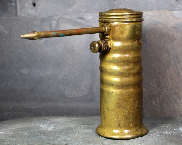 Vintage Eagle No 66 Oil Pump | Brass Pump | 5.5" Tall x 2.5" Diameter Oil Can | Vintage Industrial |Bixley Shop