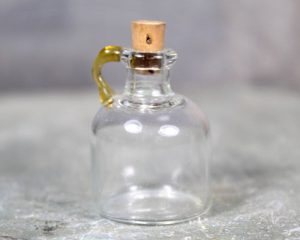 RARE! Collection of 10 Antique Blown Glass Miniature Bottles with Cork Stoppers | Fine Glass Miniature Bottles | Bixley Shop