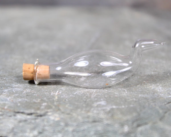 RARE! Collection of 10 Antique Blown Glass Miniature Bottles with Cork Stoppers | Fine Glass Miniature Bottles | Bixley Shop