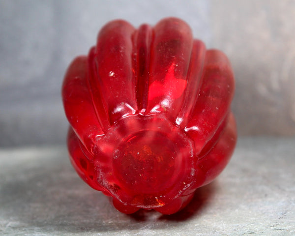 Antique Pigeon Blood Bulging Loops Salt Shaker | Consolidated Glass Company Pigeon Blood Glass Shaker | Vintage Kitchen | Bixley Shop