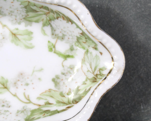 Antique CS Prussia Porcelain Trinket Dish Set | Prussian Fine China | Set of 3 | Bixley Shop