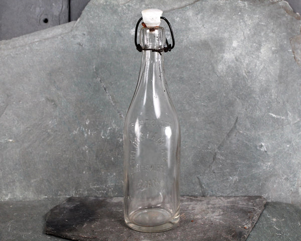 Antique S.A. Ryan & Co. Bottle with Original Ceramic Stopper | Springfield Mass | Antique Soda Bottle | Bixley Shop