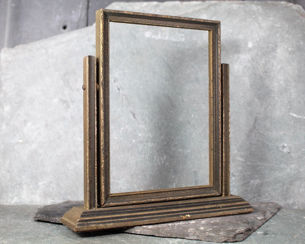 Antique Tabletop Wooden Swivel Frame | Antique Frame for Portrait or Mirror | Antique Tabletop Frame for 5"x7" Images | Bixley Shop