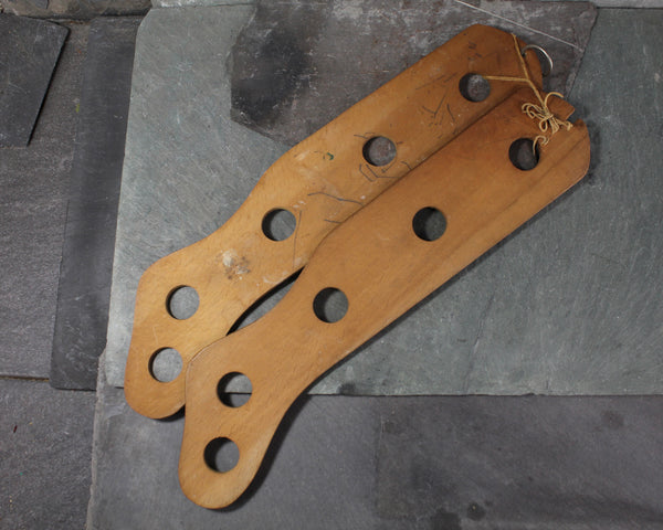 Set of 2 Antique Stocking/Sock Stretchers | Sock Dryers | Wooden Stocking Stretchers | Children's Size | Bixley Shop