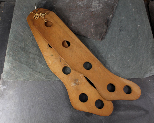 Set of 2 Antique Stocking/Sock Stretchers | Sock Dryers | Wooden Stocking Stretchers | Children's Size | Bixley Shop