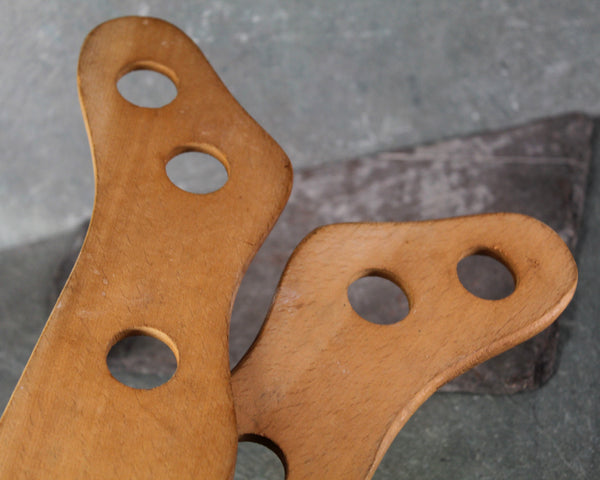 Set of 2 Antique Stocking/Sock Stretchers | Sock Dryers | Wooden Stocking Stretchers | Children's Size | Bixley Shop