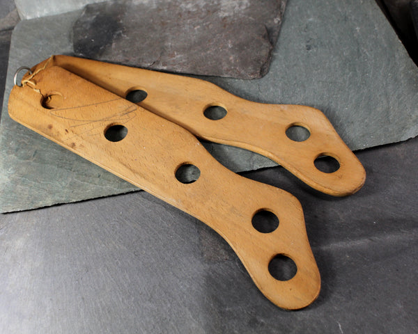 Set of 2 Antique Stocking/Sock Stretchers | Sock Dryers | Wooden Stocking Stretchers | Children's Size | Bixley Shop