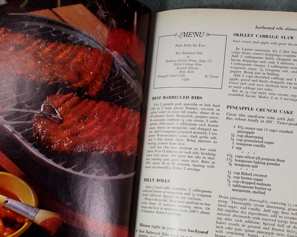 Better Homes & Gardens Cooking for Two Cook Book, 1971 Vintage Cookbook | Mid-Century Cookbook | Bixley Shop