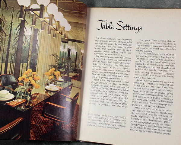 Better Homes & Gardens Creative Table Settings | 1973 Entertaining | Bixley Shop