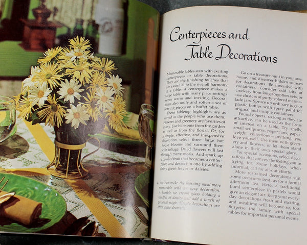 Better Homes & Gardens Creative Table Settings | 1973 Entertaining | Bixley Shop