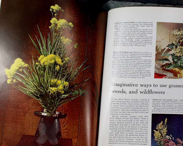 Better Homes & Gardens Flower Arranging | 1965 Flower Garden Book | Bixley Shop