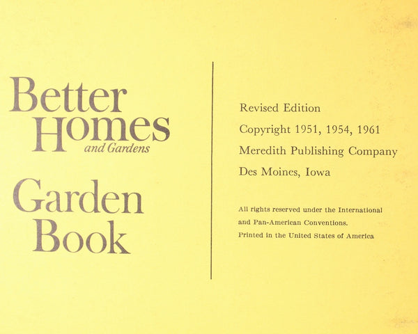 Better Homes & Gardens New Garden Book | 1971 Vintage Gardening Book | Bixley Shop