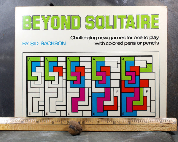 Beyond Solitaire by Sid Sackson | 1976 Puzzle Book | Six One-Player Games