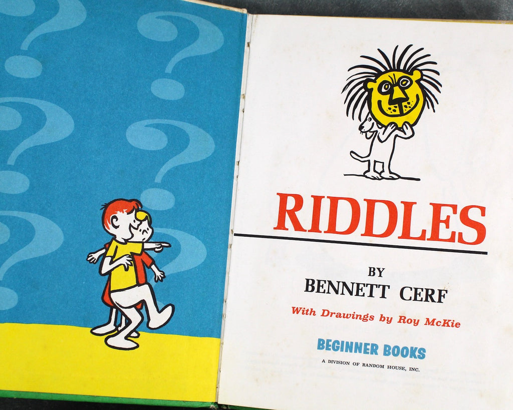 Book of Riddles and More Riddles by Bennett Nerf | 1960/ 1961 | Vintag ...