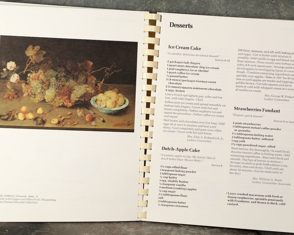 BOSTON, MASSACHUSETTS Museum of Fine Arts "The Fine Arts Cookbook II" | 1981 Fundraiser Cookbook | Bixley Shop