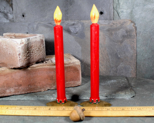 Wooden Christmas Candle Decorations | Set of 2 | Bixley Shop