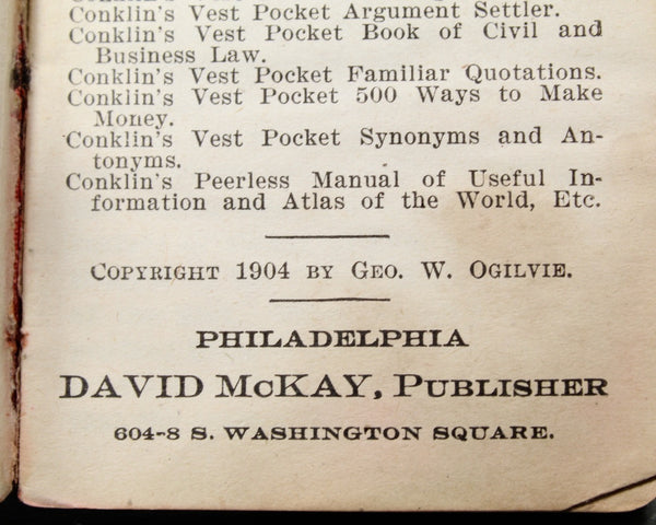 Conklin's The Way to Think & Remember | 1904 Self-Help Guide | Written by T. Sharper Knowlson and Eustace H. Miles | George W. Conklin