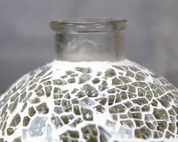 Crackle Glass Bud Vase | Mosaic Glass Vase | Bixley Shop