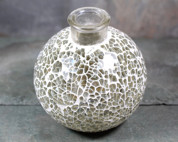 Crackle Glass Bud Vase | Mosaic Glass Vase | Bixley Shop