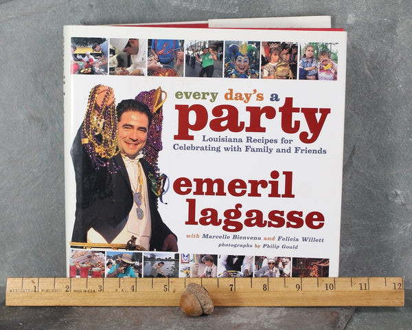 Emeril Lagasse's Every Day's a Party Cookbook | FIRST EDITION Emeril Cookbook | New Orleans Cuisine | Mardi Gras Cooking | Bixley Shop