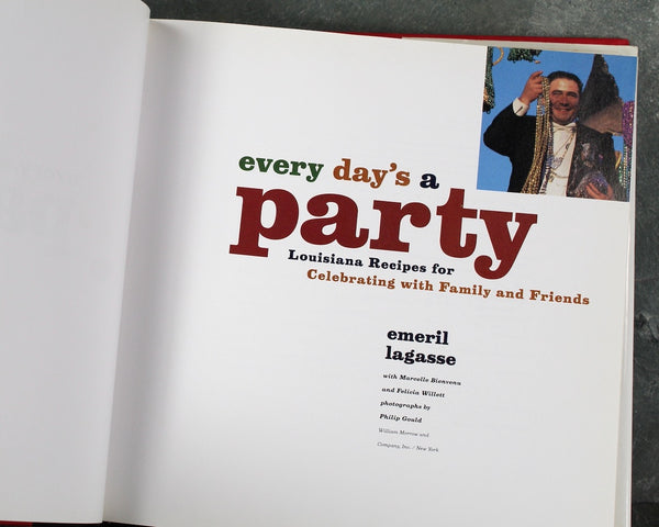 Emeril Lagasse's Every Day's a Party Cookbook | FIRST EDITION Emeril Cookbook | New Orleans Cuisine | Mardi Gras Cooking | Bixley Shop