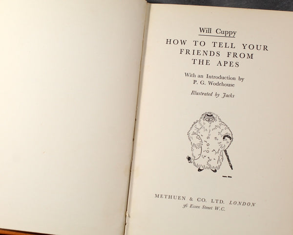 How to Tell Your Friends from the Apes by Will Cuppy | 1934 | Humorist | Bixley Shop
