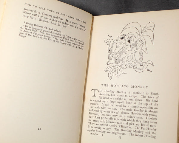 How to Tell Your Friends from the Apes by Will Cuppy | 1934 | Humorist | Bixley Shop