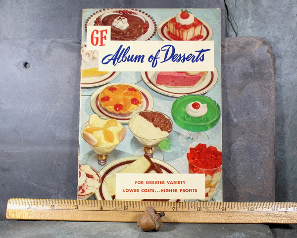 1953 JELL-O Album of Desserts Cookbook | Vintage General Foods Promotional Cookbook | Mid-Century Jell-O Cookbook | Bixley Shop