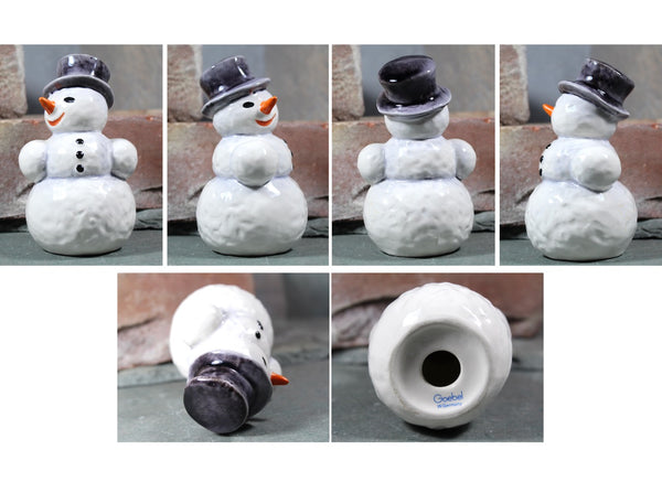 HARD TO FIND! Vintage Goebel Porcelain Snowman | Vintage Hummel Snowman | Made in West Germany, 1980s